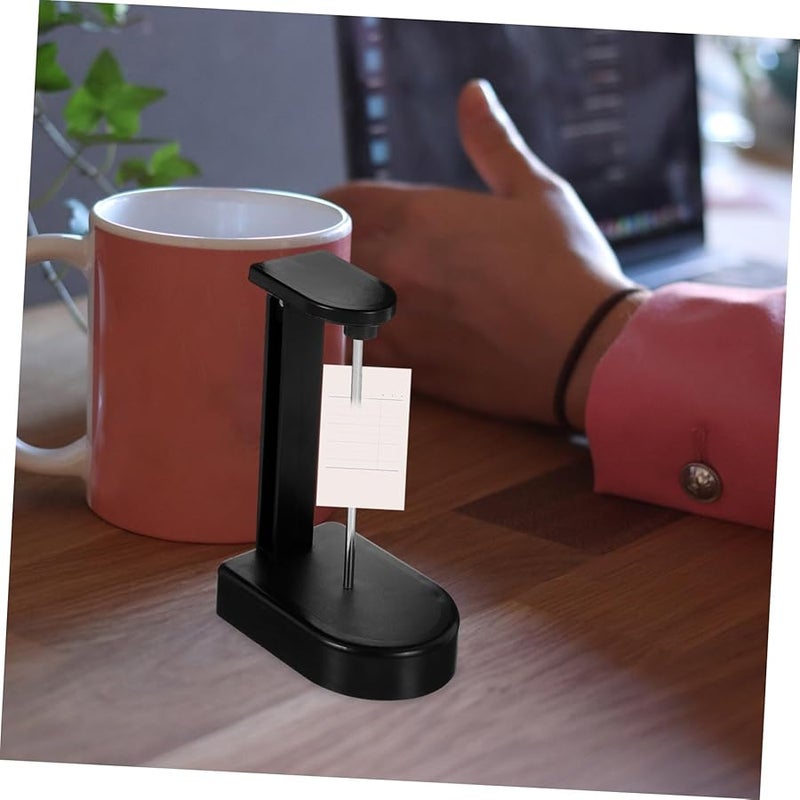 Black Restaurant Receipt Spike Organizer Bill Holder Memo Ticket Storage - Image 3